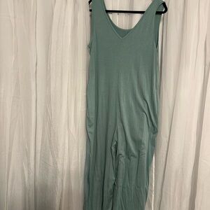 Source Unknown Teal Jumpsuit